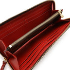 Louis Vuitton Damier Portefeuille Clemence Zip Around Wallet Cerise Red — view 5