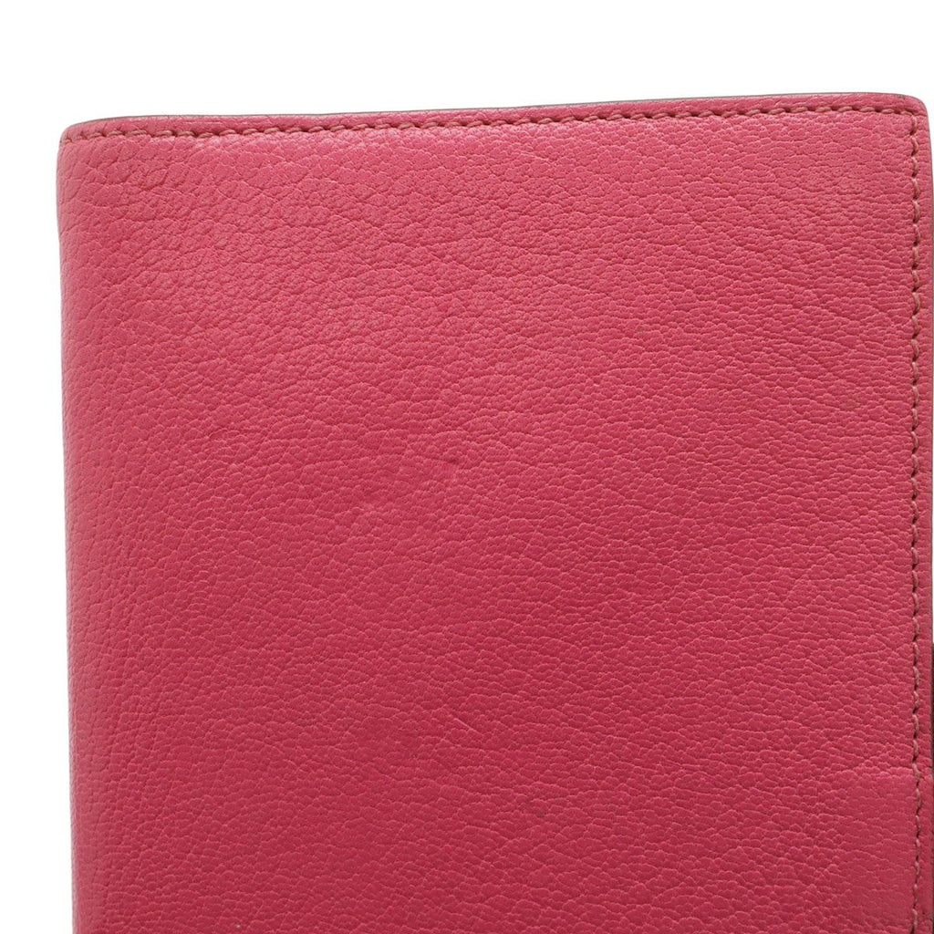 Hermes Agenda Vision Notebook Cover Chevre Leather Fuchsia Pink — view 4