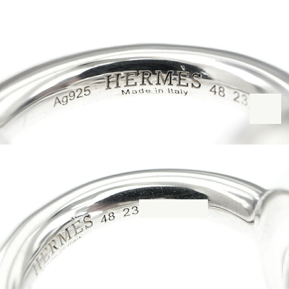 Hermes Ring Croisette GM 48 Silver — view 8