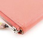 Hermes Azap Long Silk in Veau Rose Jaipur Pink Wallet — view 4