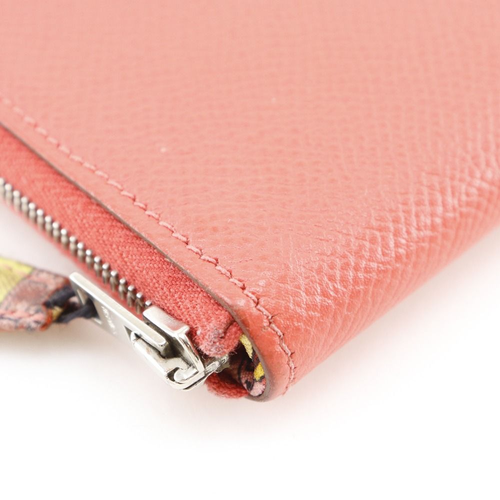 Hermes Azap Long Silk in Veau Rose Jaipur Pink Wallet — view 4