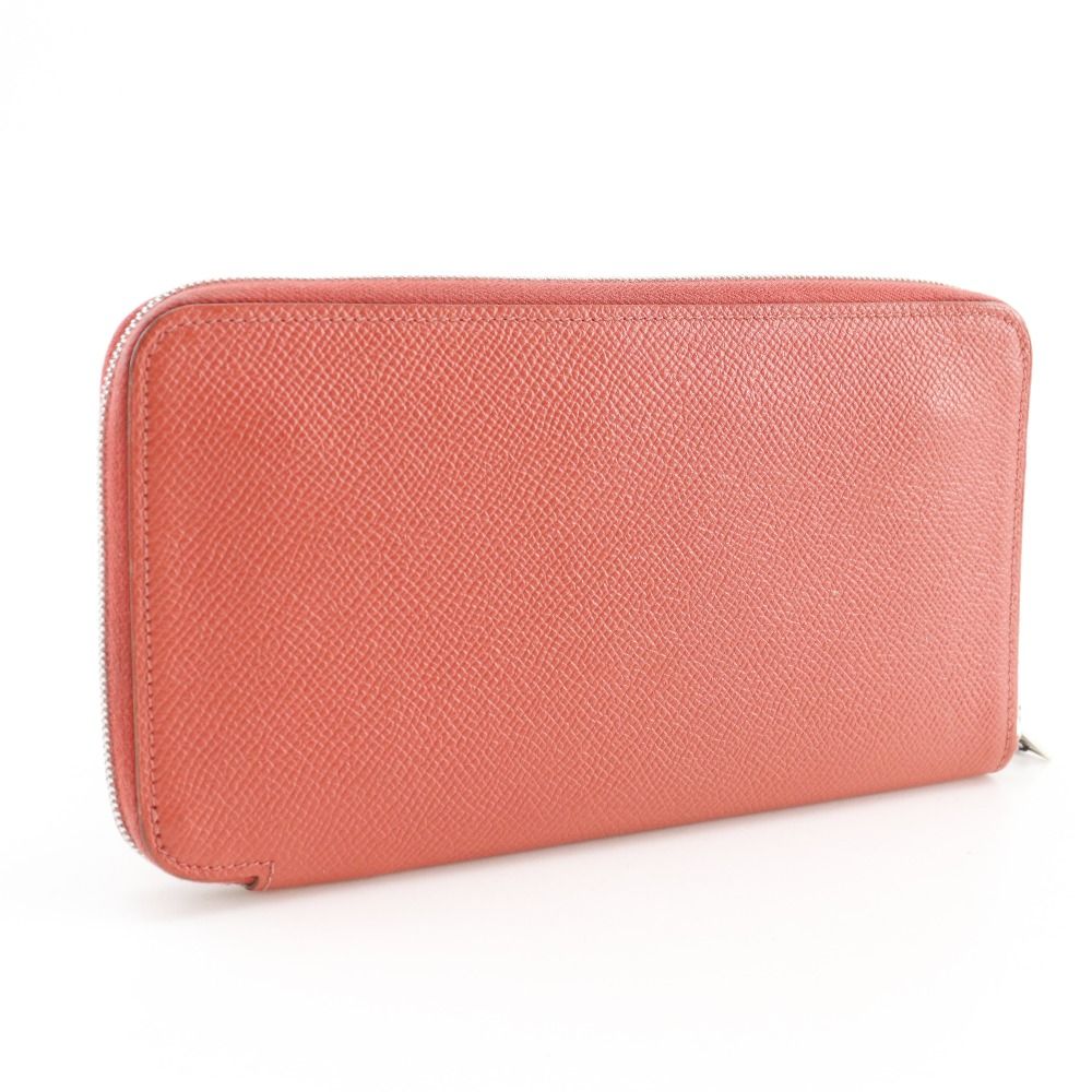 Hermes Azap Long Silk in Veau Rose Jaipur Pink Wallet — view 3