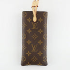 Louis Vuitton Sunglasses Pouch Monogram Leather Gold — view 3
