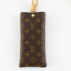 Louis Vuitton Sunglasses Pouch Monogram Leather Gold — view 2