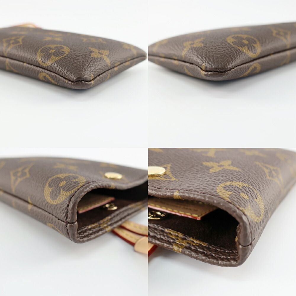 Louis Vuitton Sunglasses Pouch Monogram Leather Gold — view 6