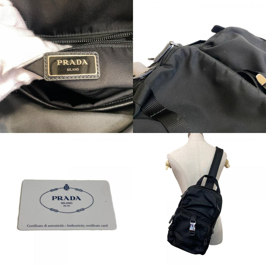 Prada Shoulder Bag Nylon Black — view 8
