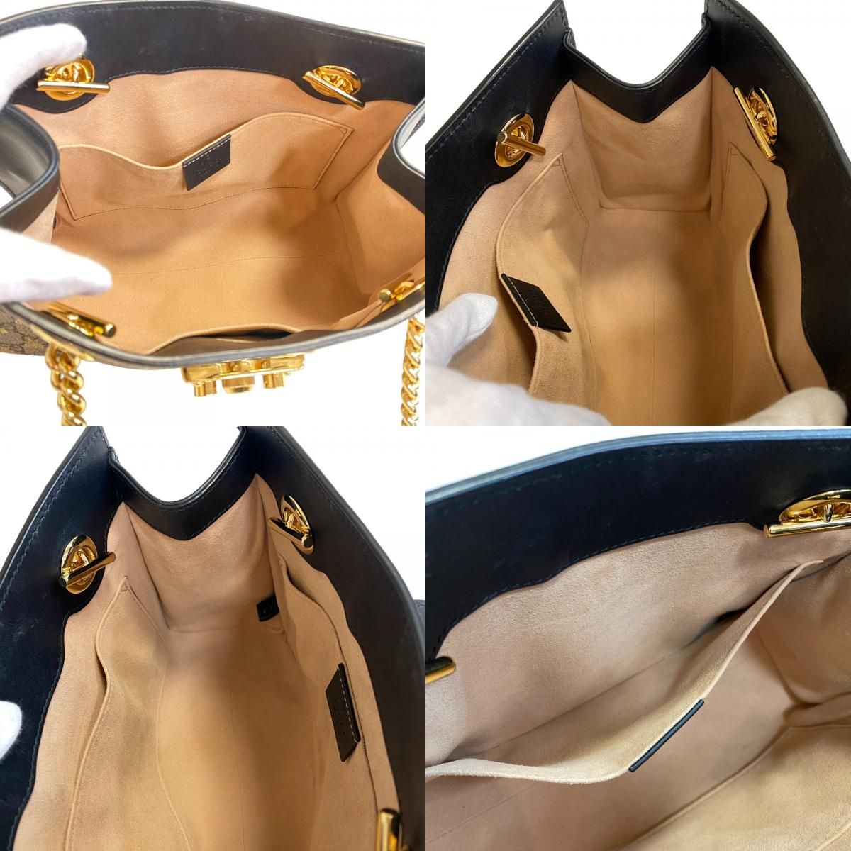 Gucci Small Chain Padlock Shoulder Bag — view 7