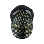 Gucci Sega Collaboration Black Gold Leather Nylon Cap — view 4