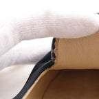 Chanel CC Logo Opera Shoes Velvet Black Loafers — view 7