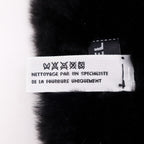 Chanel CC Logo Wristband Rabbit Fur Black Bracelet — view 6