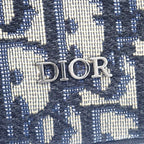 Dior Saddle Small Messenger Shoulder Bag Calf Fabric Black — view 7