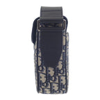 Dior Saddle Small Messenger Shoulder Bag Calf Fabric Black — view 4