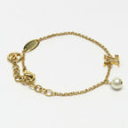 Louis Vuitton Bracelet LV Iconic a Gold Metal Resin Pearl — view 3
