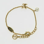 Louis Vuitton Bracelet LV Iconic a Gold Metal Resin Pearl — view 2