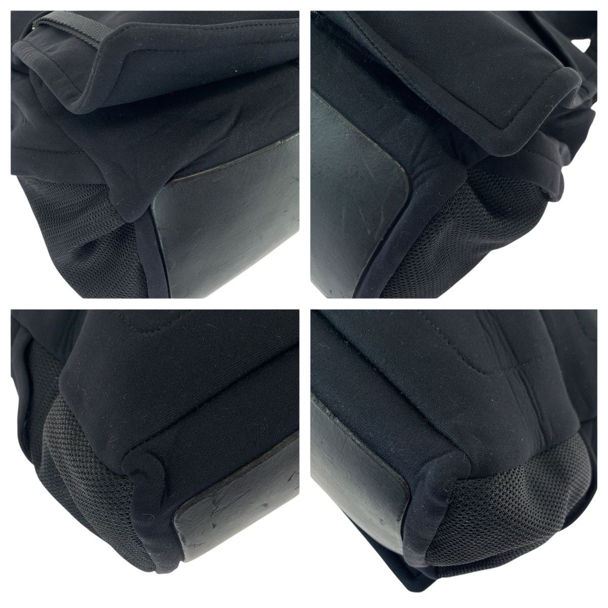 Prada Sports Black Silver Neoprene Shoulder Bag — view 3