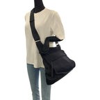 Prada Sports Black Silver Neoprene Shoulder Bag — view 7