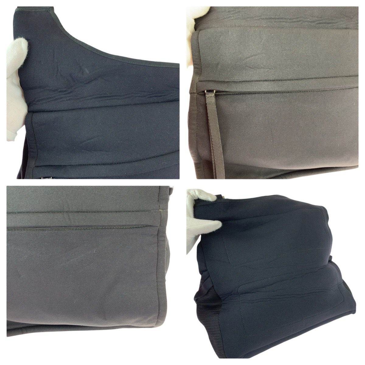 Prada Sports Black Silver Neoprene Shoulder Bag — view 5
