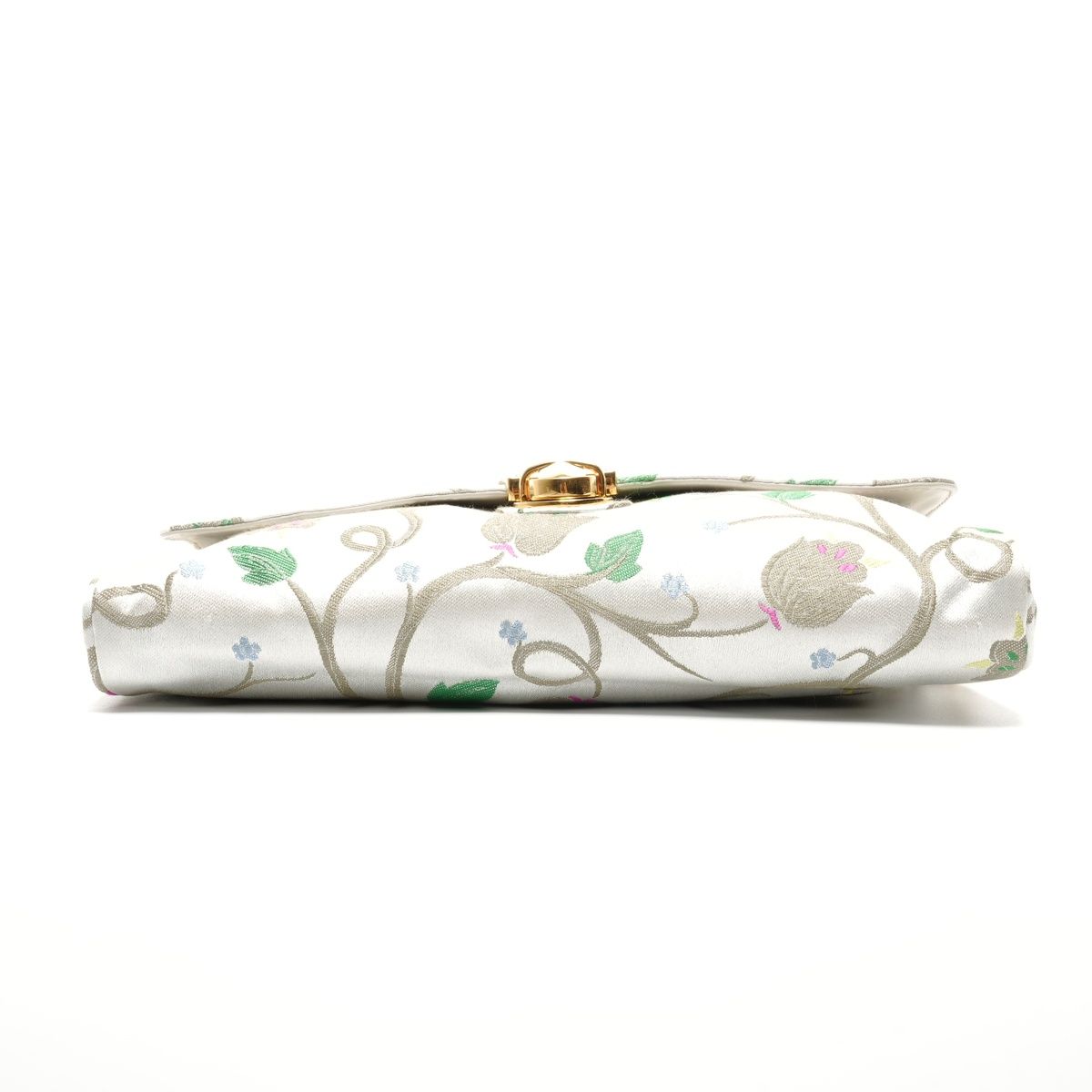 Prada Shoulder Bag Brocade Floral Chain Strap — view 8