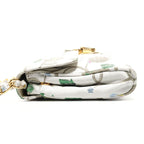 Prada Shoulder Bag Brocade Floral Chain Strap — view 4