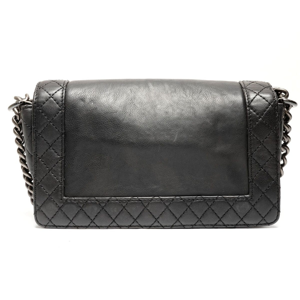 Chanel Shoulder Bag Gunmetal Chain — view 3