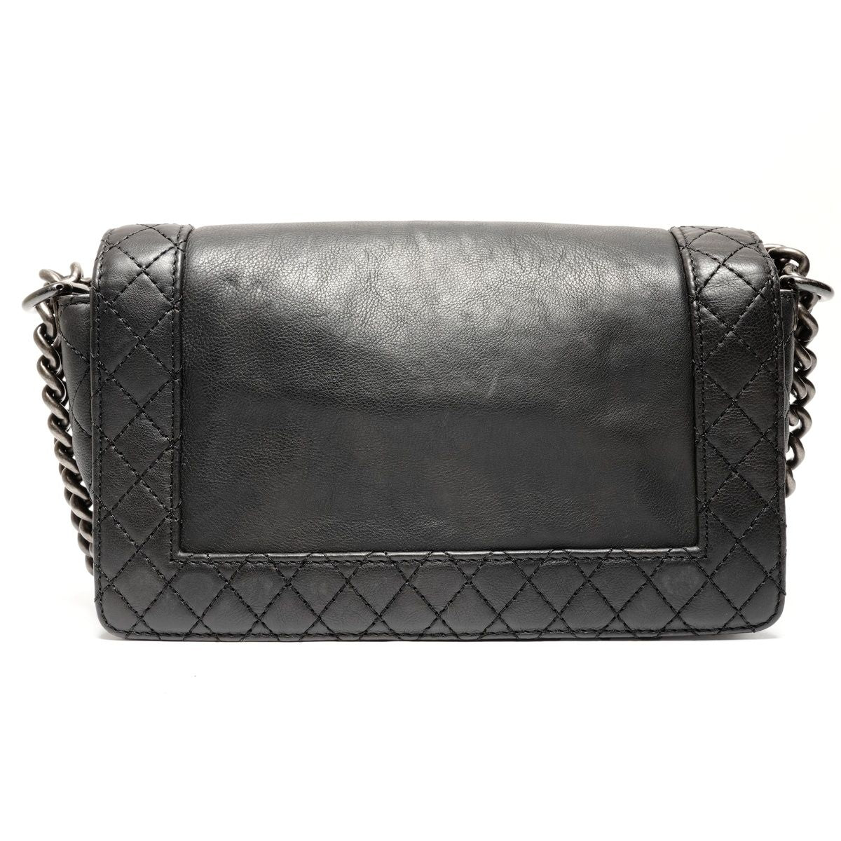 Chanel Shoulder Bag Gunmetal Chain — view 3