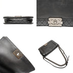 Chanel Shoulder Bag Gunmetal Chain — view 8