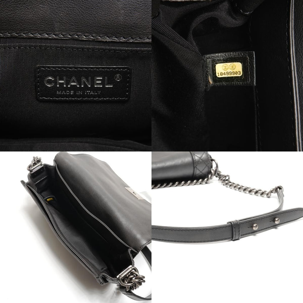 Chanel Shoulder Bag Gunmetal Chain — view 9