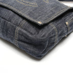 Chanel Shoulder Bag CC Logo Sparkling Denim — view 8