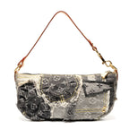 Louis Vuitton Shoulder Bag Monogram Denim Patchwork Pouch — view 3