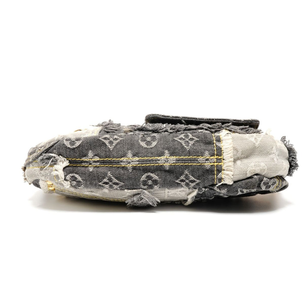 Louis Vuitton Shoulder Bag Monogram Denim Patchwork Pouch — view 8