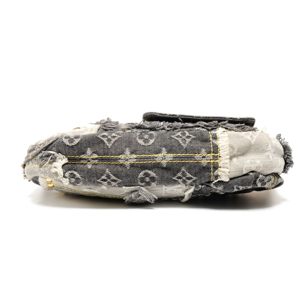 Louis Vuitton Shoulder Bag Monogram Denim Patchwork Pouch — view 8