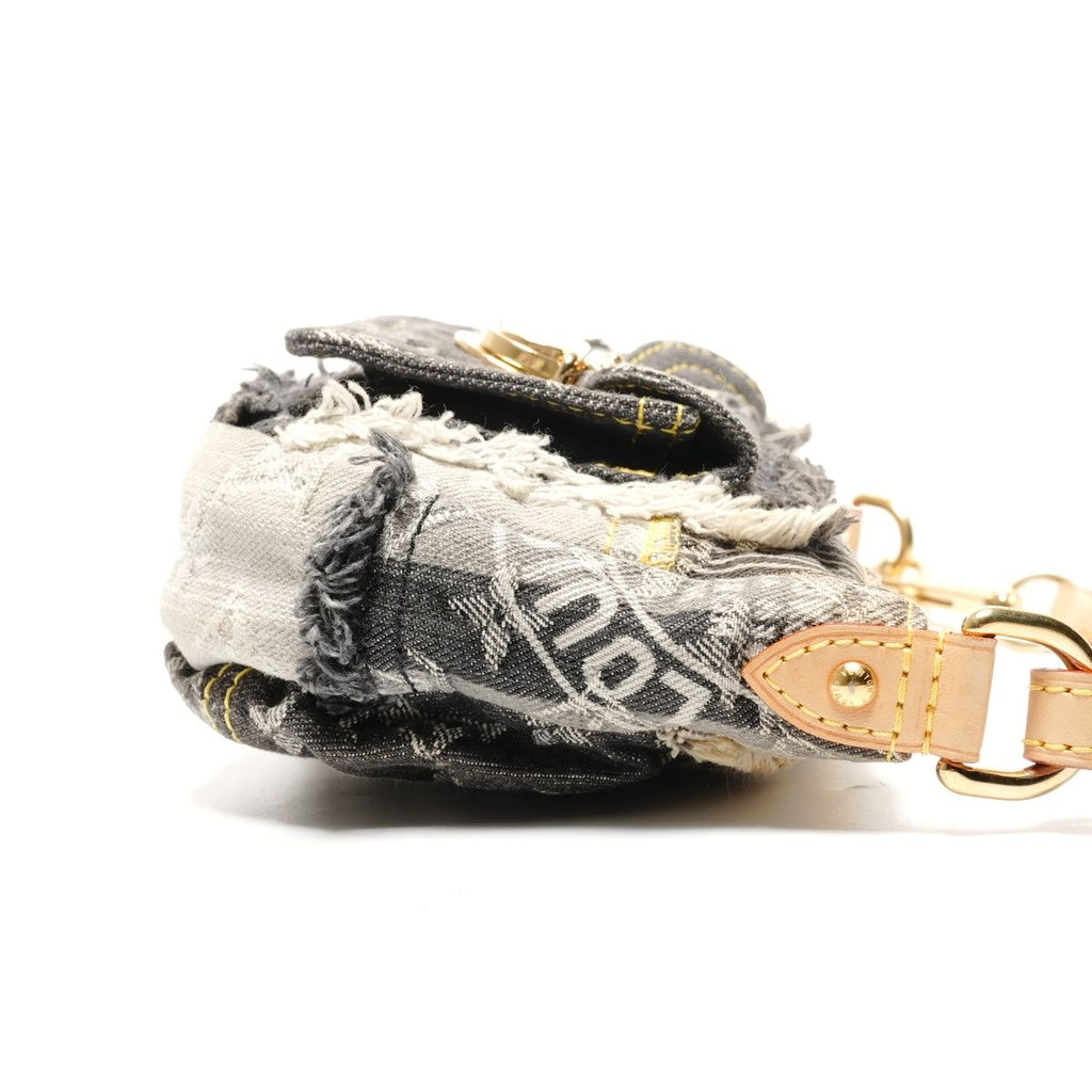 Louis Vuitton Shoulder Bag Monogram Denim Patchwork Pouch — view 5