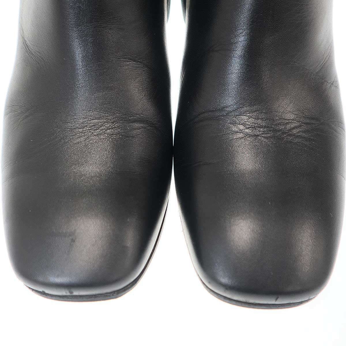 Celine by Phoebe Philo Ankle Boot Side Zip Metal Heel Leather — view 7