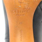 Celine by Phoebe Philo Ankle Boot Side Zip Metal Heel Leather — view 6