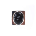 Louis Vuitton Chevalier Marblestone Ring Silver Black — view 2