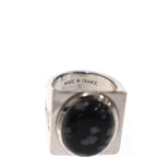 Louis Vuitton Chevalier Marblestone Ring Silver Black — view 6