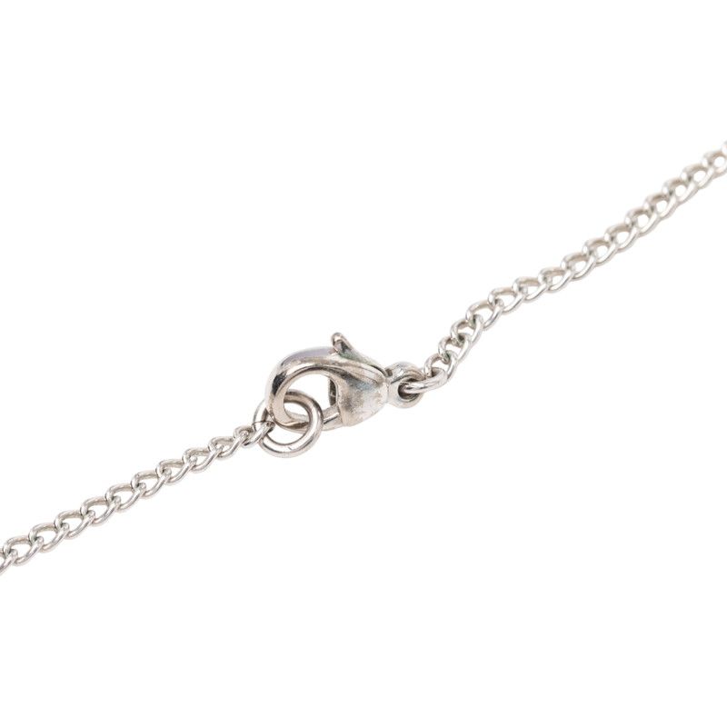 Chanel CC Logo Silver White Metal Coral — view 4