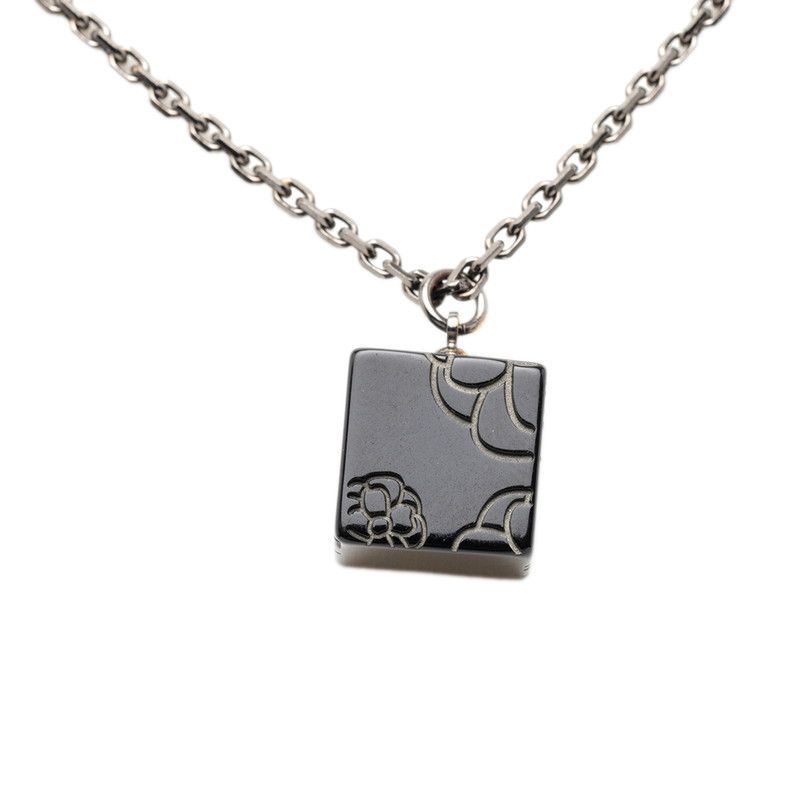 Chanel CC Logo Camellia Cube Black Plastic Metal — view 2