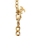Chanel CC Logo Gold Black Plated Enamel — view 3