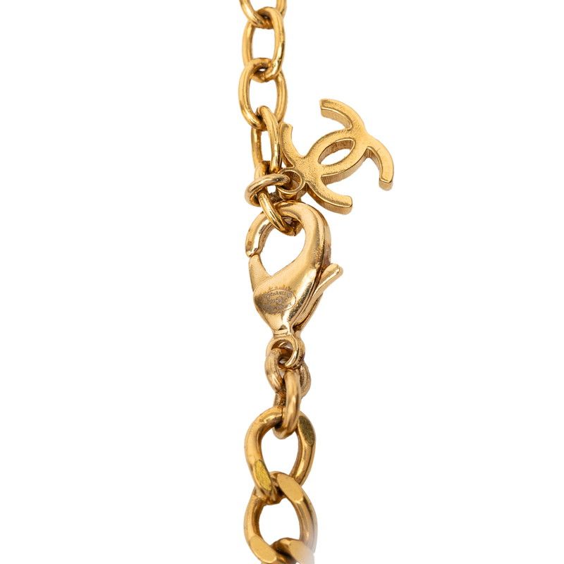 Chanel CC Logo Gold Black Plated Enamel — view 3