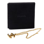 Chanel CC Logo Gold Black Plated Enamel — view 5