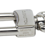 Louis Vuitton LV Figaro Wallet Chain Charm Double Silver Metal — view 4