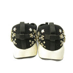 Dior Fusion Crystal Vision Sneakers Floral Applique Mesh Black 34 — view 6