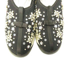 Dior Fusion Crystal Vision Sneakers Floral Applique Mesh Black 34 — view 4