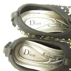 Dior Fusion Crystal Vision Sneakers Floral Applique Mesh Black 34 — view 5