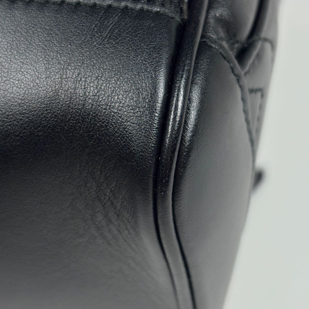 Gucci GG Marmont Backpack Logo Leather Black — view 5