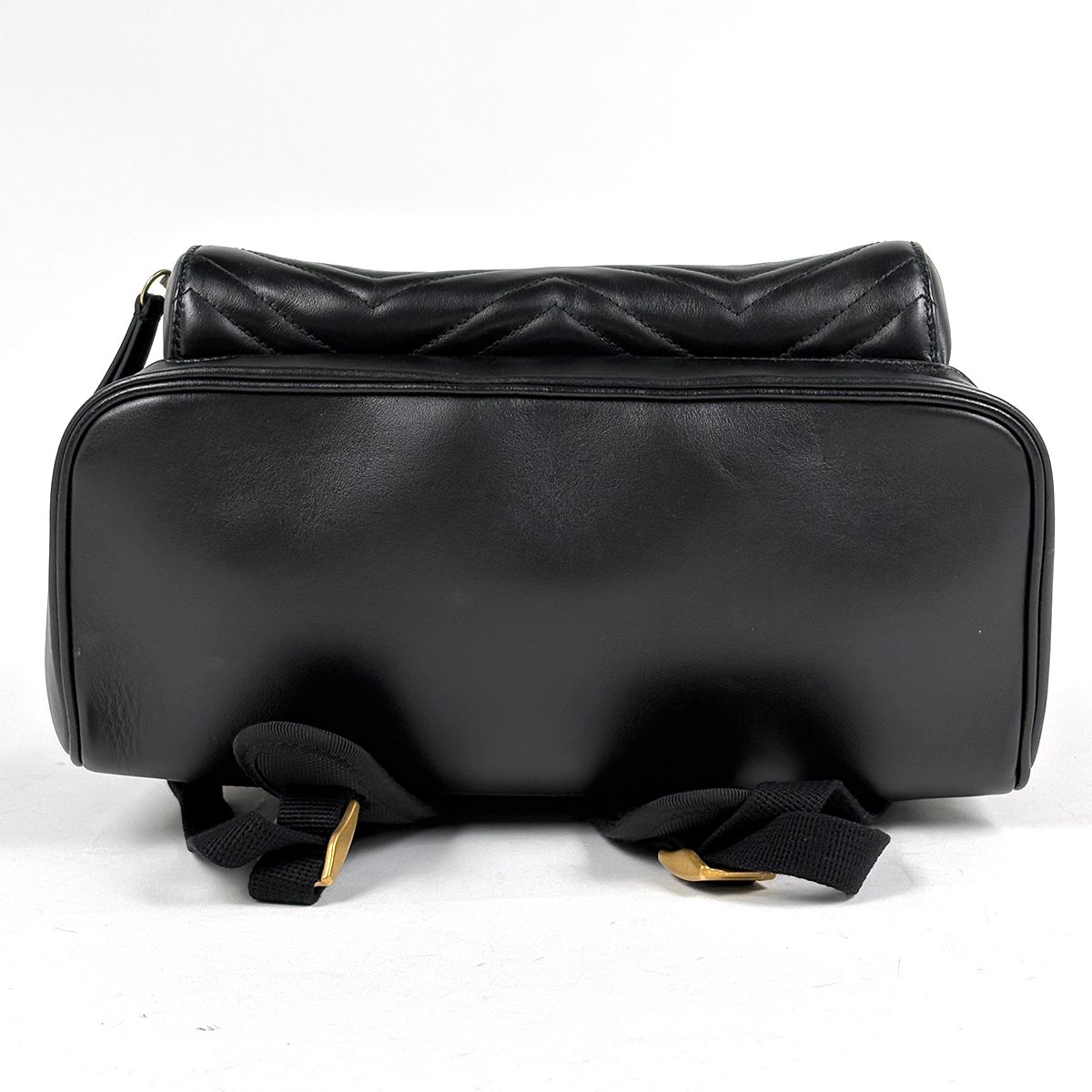 Gucci GG Marmont Backpack Logo Leather Black — view 3