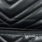 Gucci GG Marmont Backpack Logo Leather Black — view 6