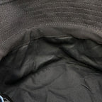 Prada Bucket Hat Fringe Triangle Logo Cotton M Black — view 8