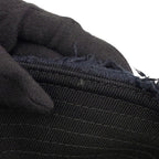 Prada Bucket Hat Fringe Triangle Logo Cotton M Black — view 7